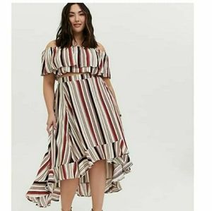 Torrid Crop Top & Hi-Lo 2 piece dress